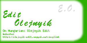 edit olejnyik business card